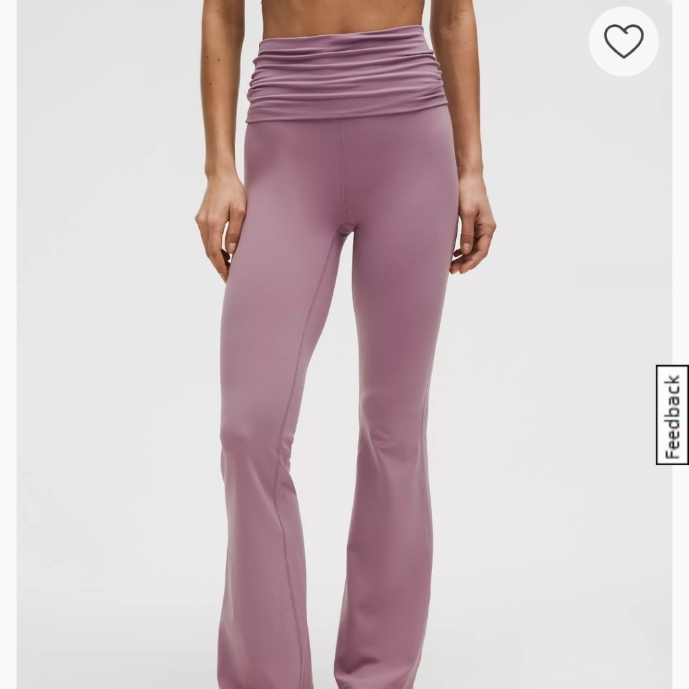 NWT LULULEMON FOLDOVER -WAIST FLARED PANTS